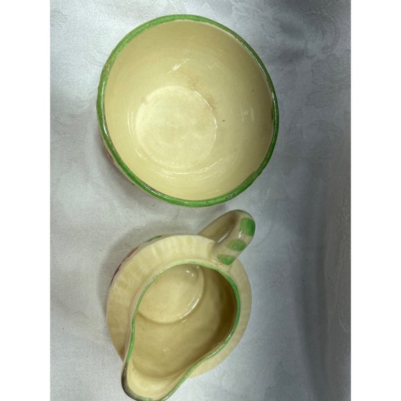 OG Basket Weave Cream Sugar Set Made in Japan - Picture 2 of 7